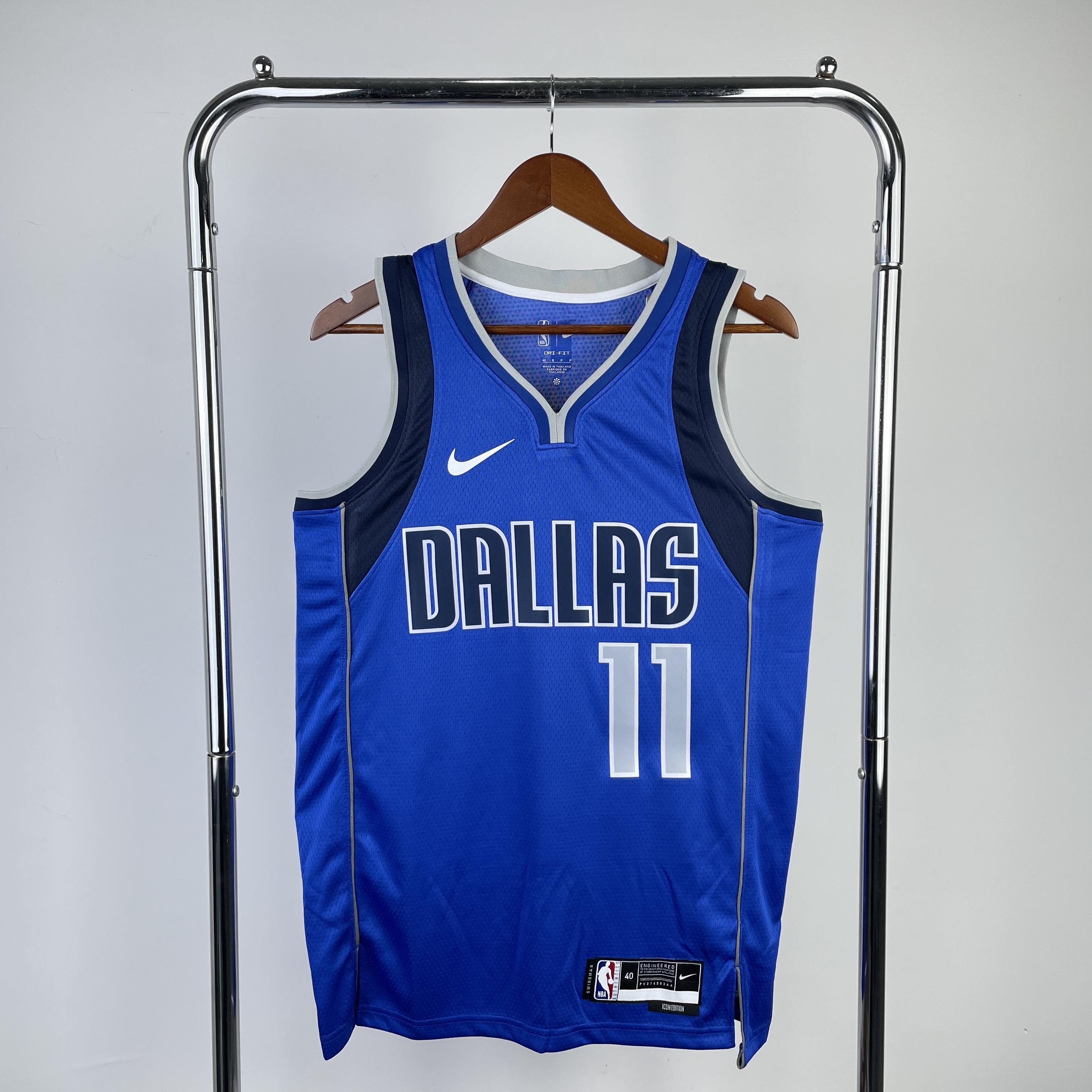 Men Dallas Mavericks #11 Irving Blue Season Nike 2023 NBA Jersey->->NBA Jersey